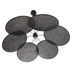 Suspension Blackwood métal / tissu noir lux.pro