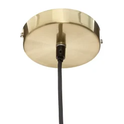 Suspension boule Dris - métal doré D20 cm - Atmosphera