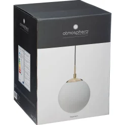 Suspension boule Dris - métal doré D20 cm - Atmosphera
