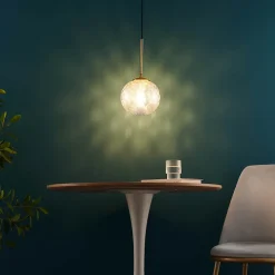 Suspension boule en verre graphique ultra décorative - Aquila