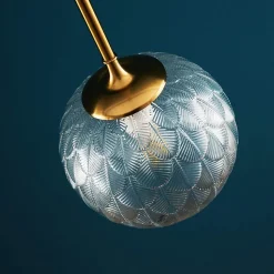 Suspension boule en verre graphique ultra décorative - Aquila