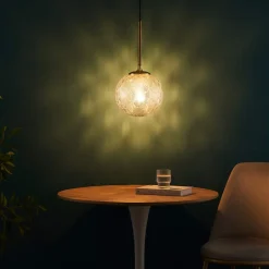 Suspension boule en verre graphique ultra décorative - Aquila