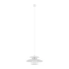 Suspension Brenda E27 40W IP20 acier blanc Eglo L.150 x ⌀32 cm
