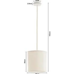 Suspension Buckley blanc lux.pro