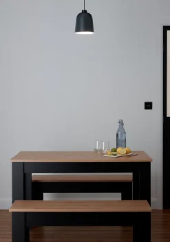 Suspension Calume GoodHome 18cm IP20 E27 noir