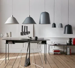 Suspension Calume GoodHome 18cm IP20 E27 gris