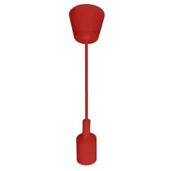 Suspension câble rouge (1m) E27 IP20 max 60W