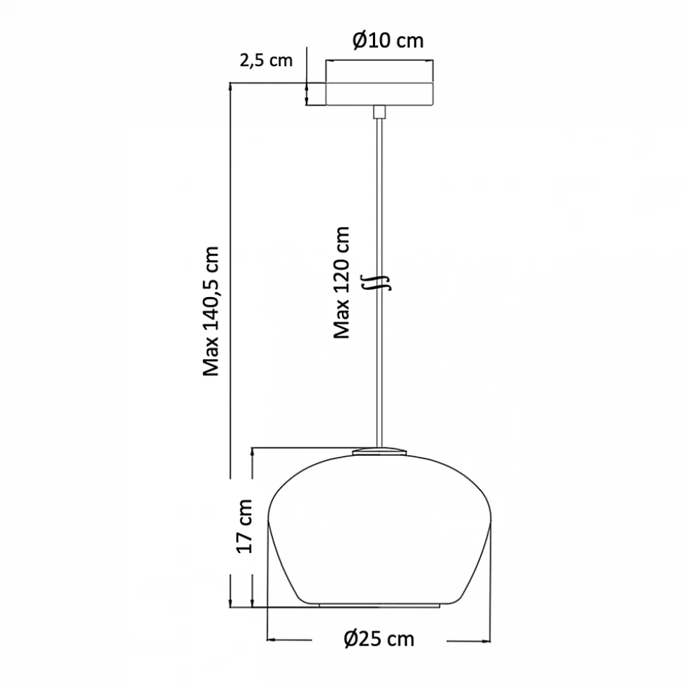 Suspension chic en verre et laiton - Irina