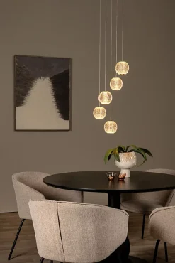 Suspension CINTRA en acrylique avec LED intégré - Transparent - Lucide