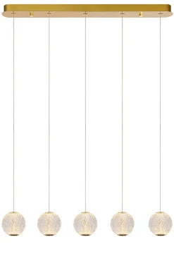 Suspension CINTRA en acrylique avec LED intégré - Transparent - Lucide