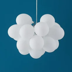 Suspension contemporaine à 17 verres blancs - Bartali