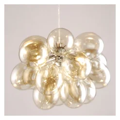 Suspension contemporaine à 17 verres ambrés - Bartali