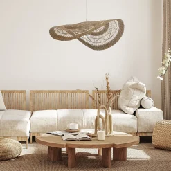 Suspension Costa IP20 Ø58 x H.20 cm Lussiol jacinthe d'eau naturel