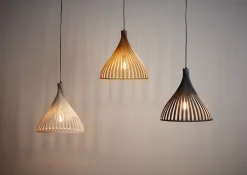 Suspension Crozon GoodHome E27 gris foncé