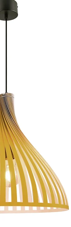 Suspension Crozon GoodHome E27 jaune jaune