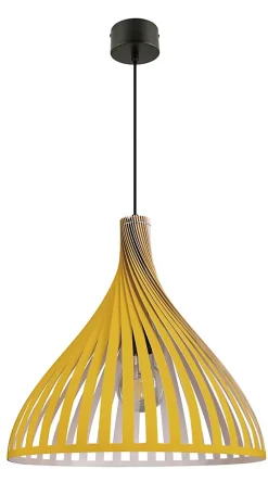 Suspension Crozon GoodHome E27 jaune jaune