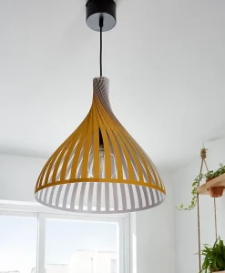 Suspension Crozon GoodHome E27 jaune jaune