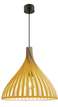 Suspension Crozon GoodHome E27 jaune jaune