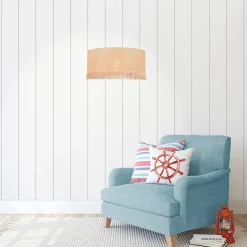 Suspension cylindre E27/100W H20cm Ø38 cm Ibiza raphia Corep