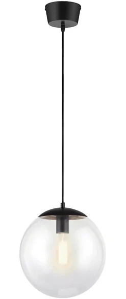Suspension Dacite E27 28W ⌀28xH.146.5cm noir GoodHome
