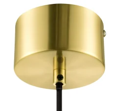 Suspension Dacite GoodHome laiton et transparent E27 IP20