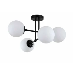 Suspension de plafond Light Prestige Roma noire 4 x E14 1 pc.