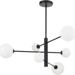 Suspension de plafond Light Prestige Dorado noire 6 x G9 1 pc.