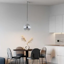 Suspension de plafond Light Prestige Palla chromée 1 x E14 1 pc.