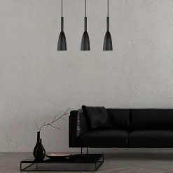 Suspension de plafond Light Prestige Solin noire 3 x E27 1 pc.