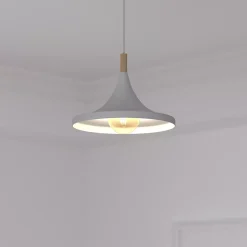 Suspension Deb blanche - métal D32 cm - Atmosphera