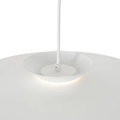 Suspension design blanche avec LED à intensité variable 3 niveaux - Pauline