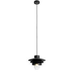 Suspension design d'extérieur noire IP44 - Morty