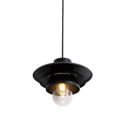 Suspension design d'extérieur noire IP44 - Morty