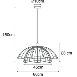 Suspension design noire 60 cm - Pua
