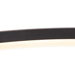 Suspension design noire 80 cm avec LED à 3 niveaux de luminosité - Anello