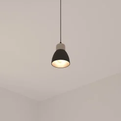 Suspension Desy noire - métal D15 cm - Atmosphera