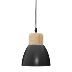Suspension Desy noire - métal D15 cm - Atmosphera