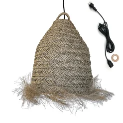 Suspension d'extérieur avec câble ANAFI Beige Fibre naturelle 5m