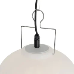 Suspension d'extérieur blanche 35 cm avec prise IP44 - Pion