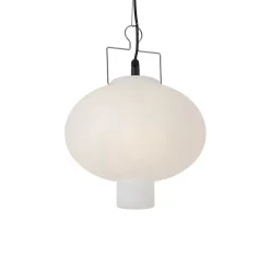 Suspension d'extérieur blanche 35 cm avec prise IP44 - Pion