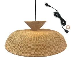 Suspension d'extérieur DARMA Beige Rotin D80 cm