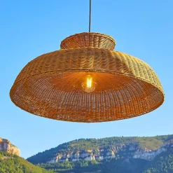 Suspension d'extérieur DARMA Beige Rotin D80 cm