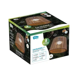 Suspension d'extérieur en bambou rechargeable IP54 900lm Newgarden