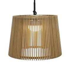 Suspension d'extérieur en bambou rechargeable IP54 900lm Newgarden