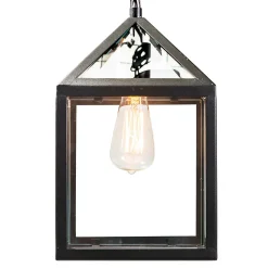 Suspension d'extérieur industrielle noire IP23 - Amsterdam