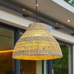 Suspension d'extérieur MERIDA Beige Corde H34cm