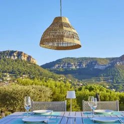 Suspension d'extérieur MERIDA Beige Corde H34cm