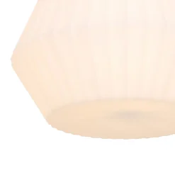 Suspension d'extérieur moderne noire avec abat-jour blanc 33 cm IP44 - Robbert