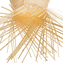 Suspension d'extérieur orientale en bambou 3 lumières IP44 - Carlos