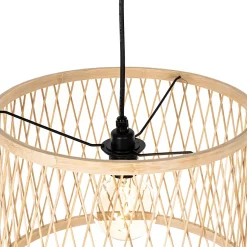 Suspension d'extérieur rustique en rotin 3 lumières - Calamus